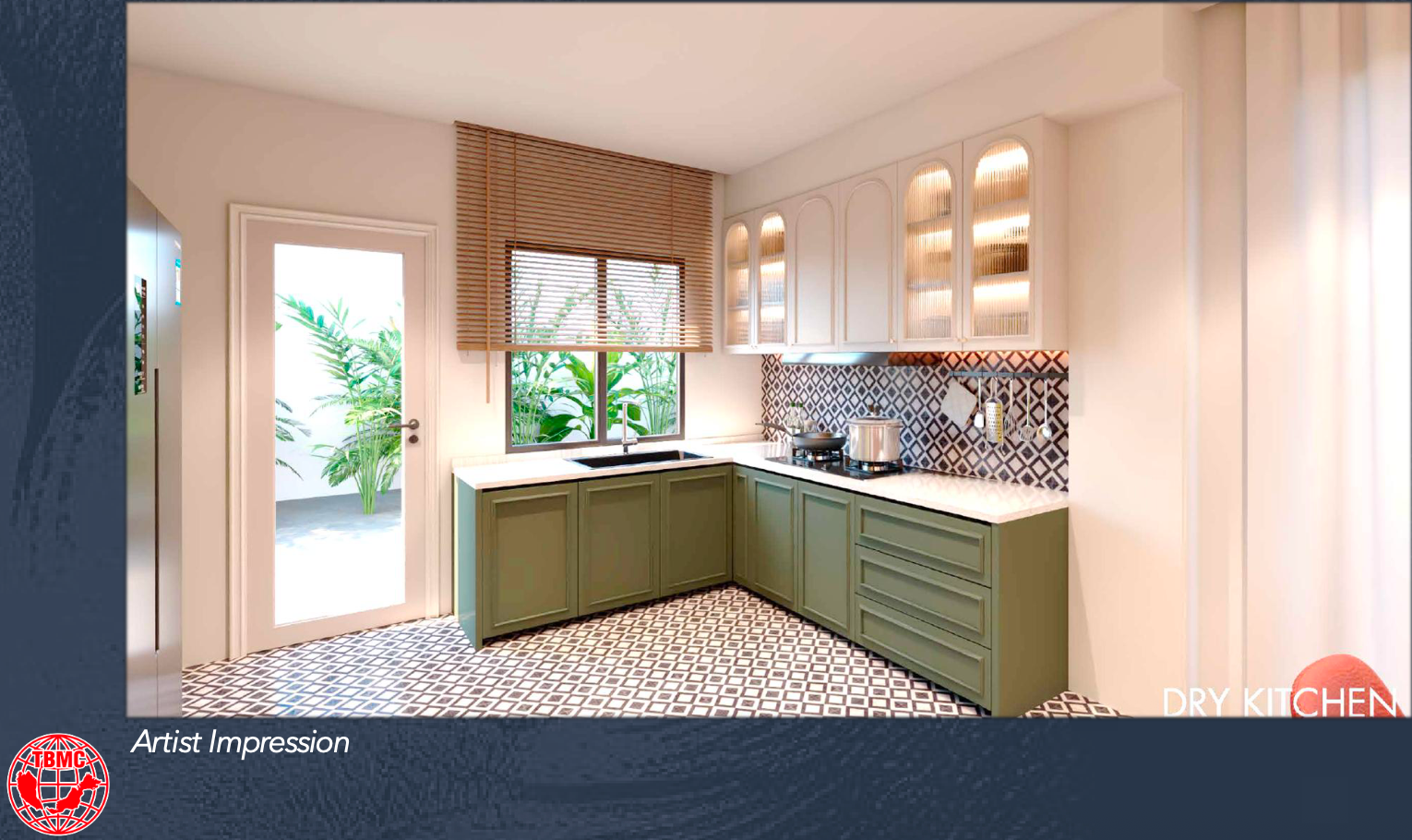 Artist's impression of a dry kitchen at D'Batik Tuaran