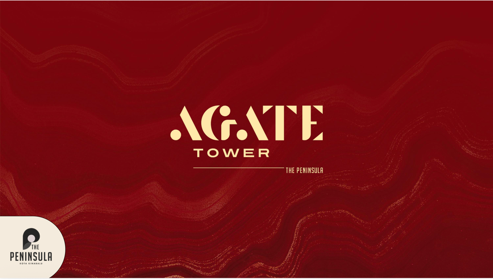 Agate Tower branding for The Peninsula Kota Kinabalu